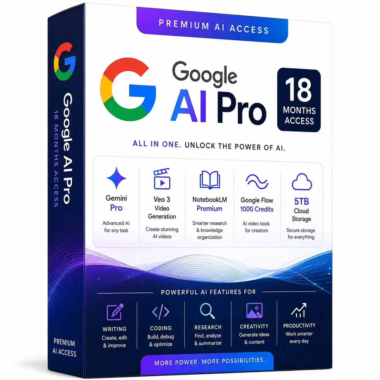 Google AI Pro (Gemini Pro) 18 Months Activation