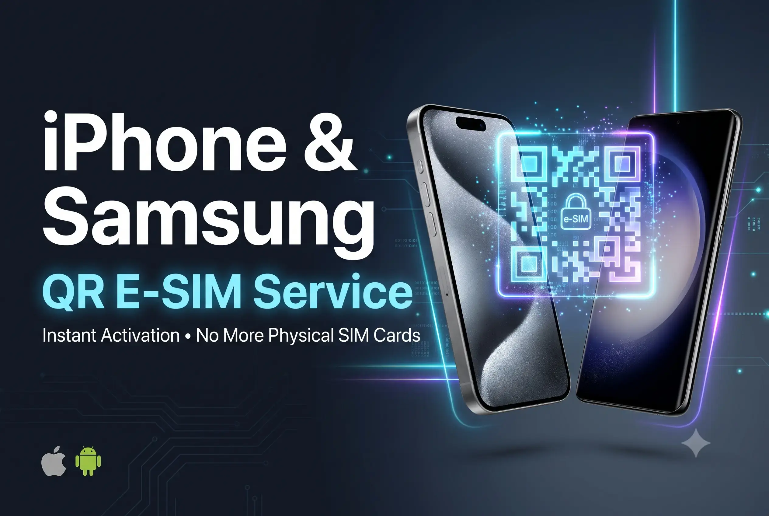 İphone | Samsung QR E-SIM